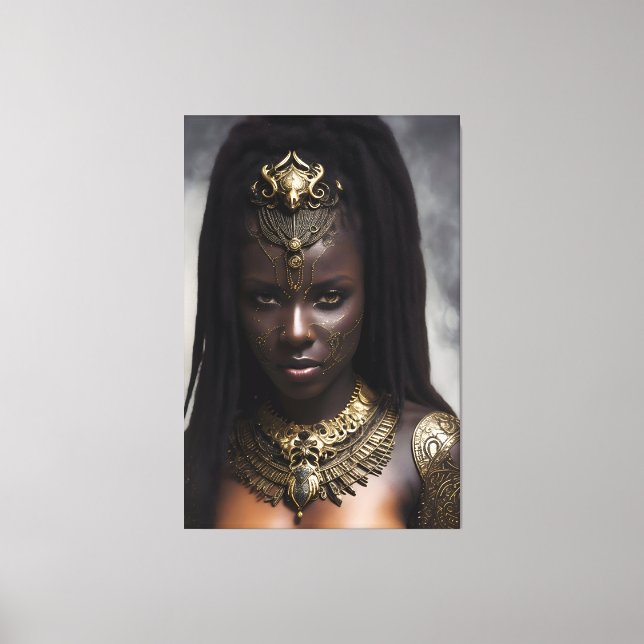 African Queen 036 Canvas Print (Front)
