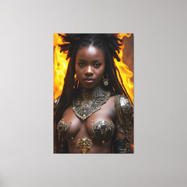 African Queen 063 Canvas Print (Front)