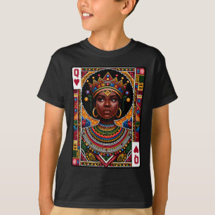 African Queen Card Melanin Black Pride Blm Junetee T-Shirt