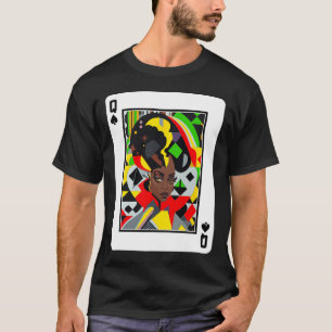 African Queen Card Melanin Black Pride Blm Junetee T-Shirt