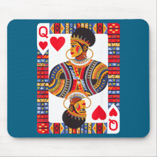 African queen card melanin black pride blm mouse mat