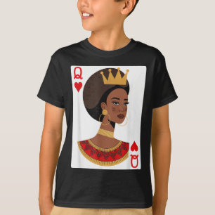 African queen card melanin black pride blm T-Shirt