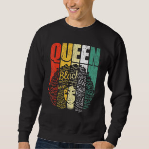 African Queen For Women Educated Black Girl Magi Sweatshirt