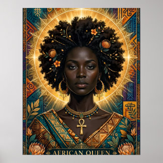 African Queen Halo Poster