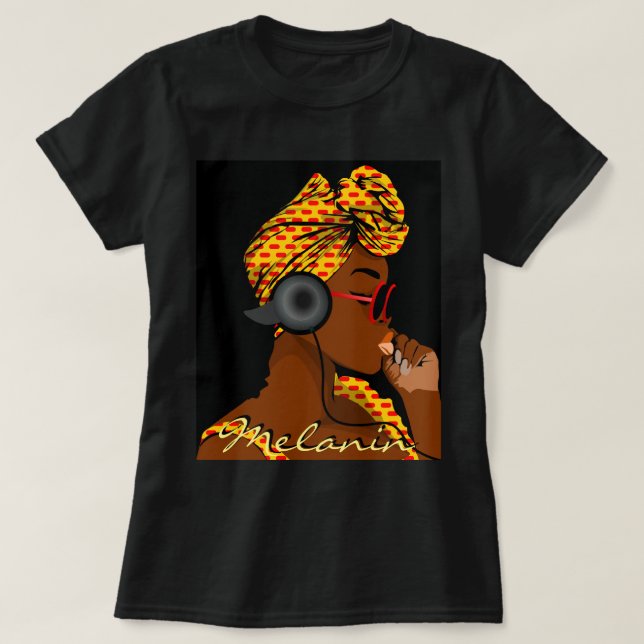 African Queen Melanin T-Shirt (Design Front)