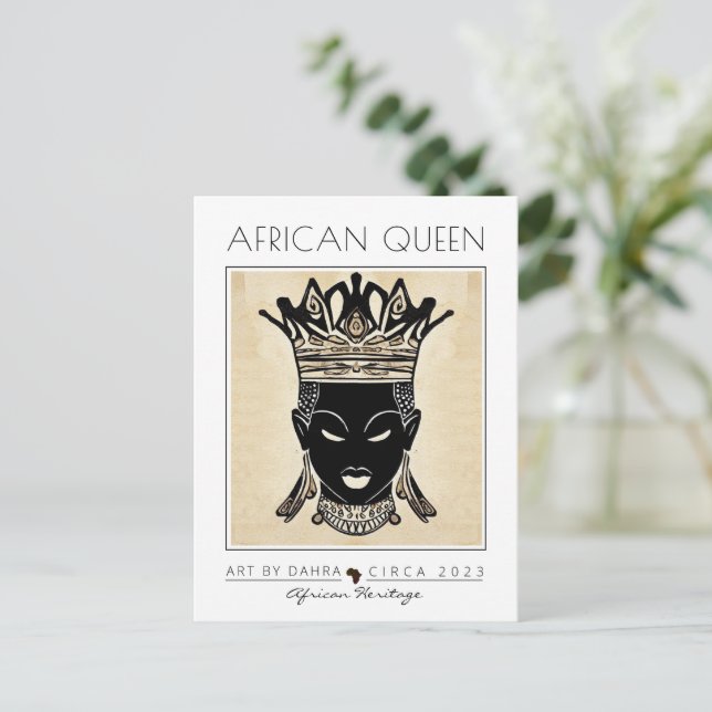 AFRICAN QUEEN POSTCARD (Standing Front)