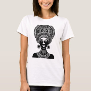 African Queen Tribal – Bold Ethnic Fashion T-Shirt