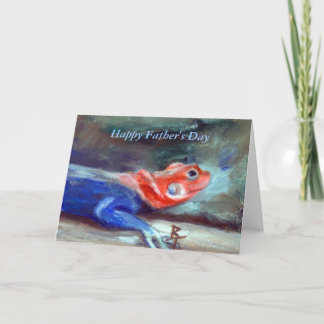 African Rainbow Lizard Father's Day Card
