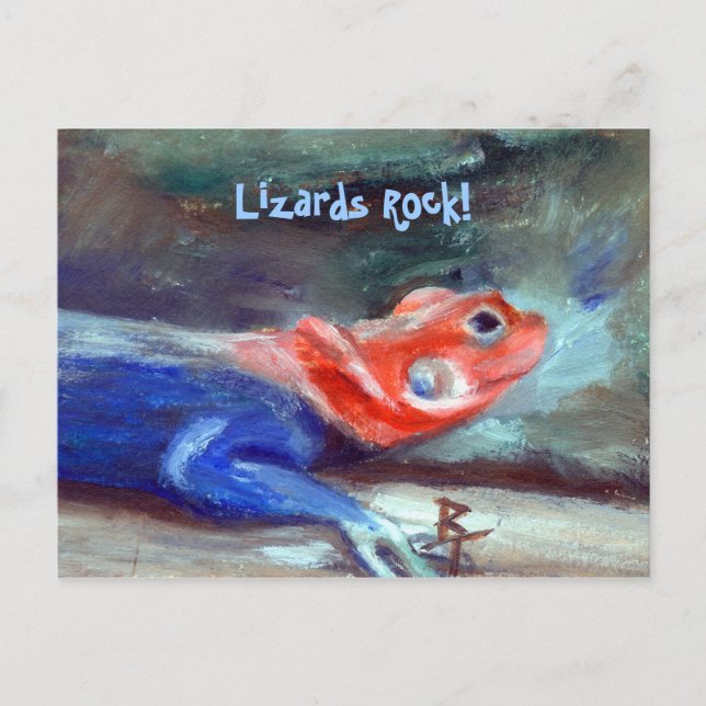 African Rainbow Lizard Postcard (Front)