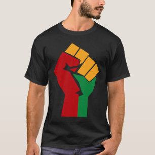 African Rising Hand Fist Black History Month BLM A T-Shirt