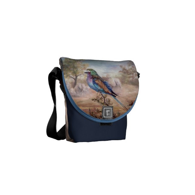 African Roller Mini Messenger Bag (Front Left)