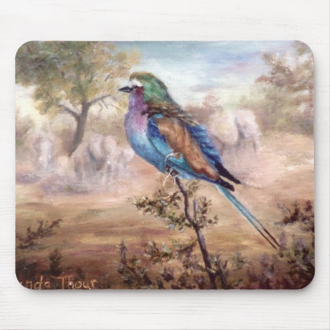 African Roller Mouse Mat (Front)