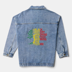 African Roots Black History Month Past and Future Denim Jacket