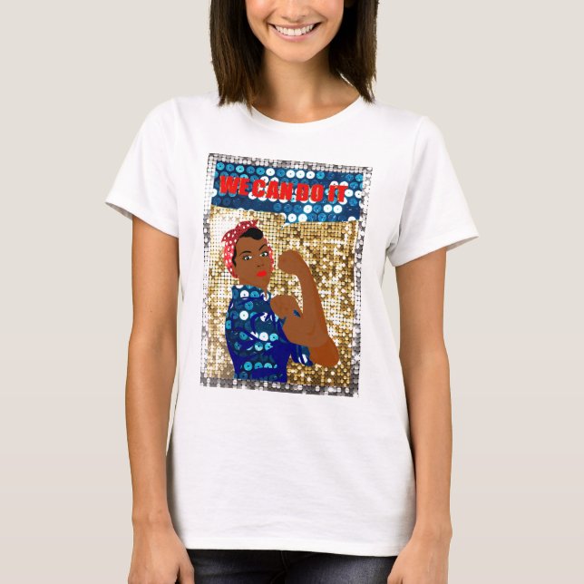 african rosie the riveter T-Shirt (Front)