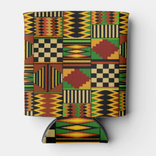 African Royal Kente Cloth Design Can Cooler