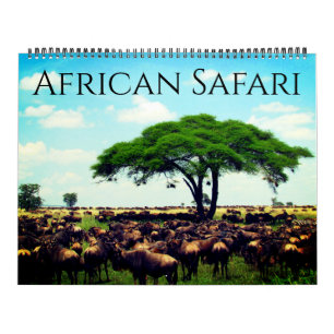 african safari 2025 large calendar