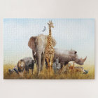 African Safari Animal Fantasy Land Jigsaw Puzzle