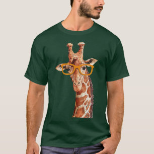 African Safari Animal Lover Funny Cool Giraffe  T-Shirt