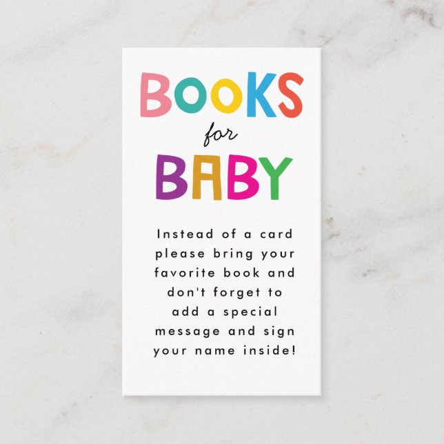 African Safari Animals Baby Shower Book Request Enclosure Card (Front)