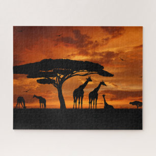 African Safari at Sunset Jigsaw Puzzle