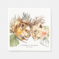 African Safari Boho Floral Monogram