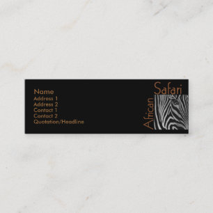 African Safari Business Card