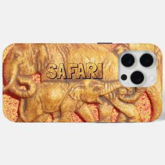 African Safari Elephant Family Heard iPhone 15 Pro Max Case