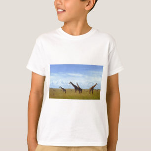African Safari Giraffe Kenya Nairobi National Park T-Shirt
