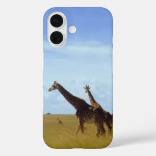 African Safari Giraffes iPhone 16 Case