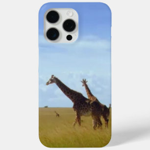 African Safari Giraffes iPhone 15 Pro Max Case