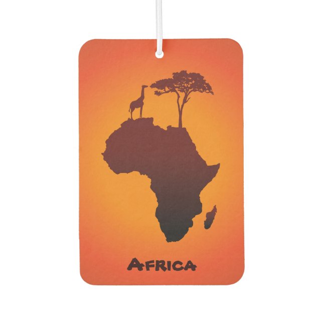 African Safari Map - Air Freshener (Front)