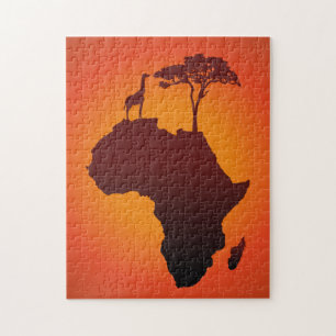 African Safari Map - Puzzle