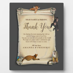 African Safari Sunset Plaque