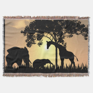 African Safari throw blanket