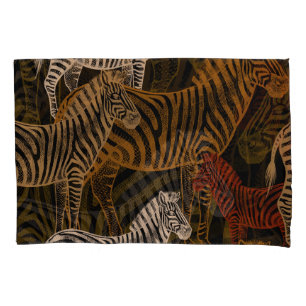 African Safari: Zebra Vintage Design Pillowcase