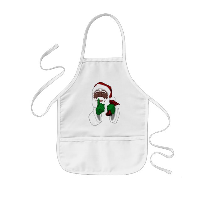 African Santa Aprons Custom Christmas Aprons (Front)
