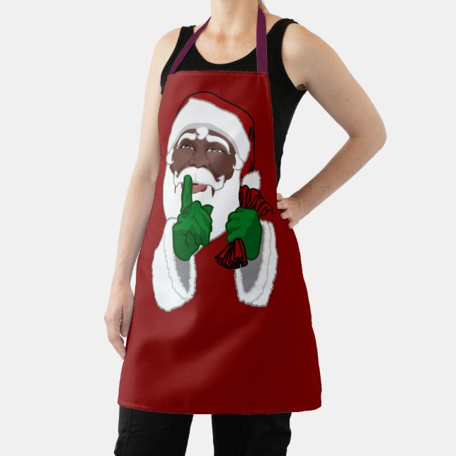 African Santa Aprons Santa Clause Costume Apron (Insitu)