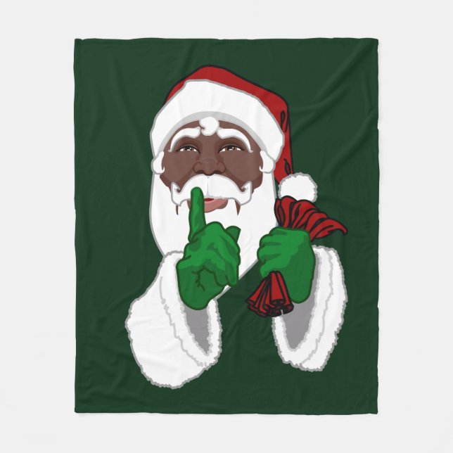 African Santa Christmas Blanket Santa Blanket (Front)