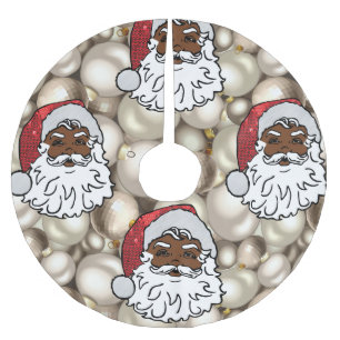 african santa claus christmas tree skirt