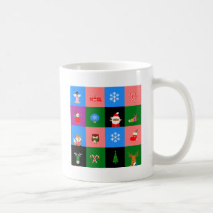 african santa claus colorblock coffee mug