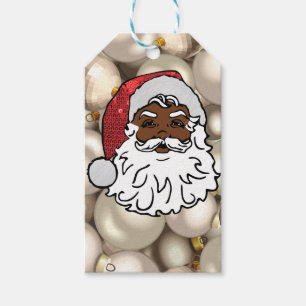 african santa claus gift tags