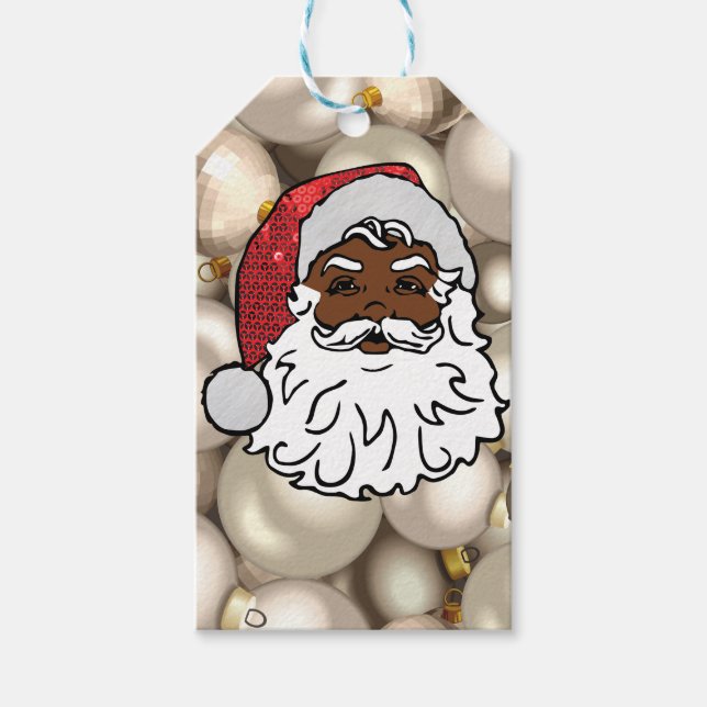 african santa claus gift tags (Front)