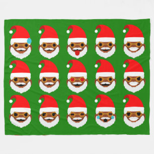 african santa emoji emoticons blanket