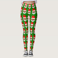 african santa emoji emoticons leggings