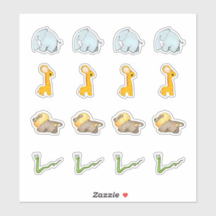 African Savanna Collection Kiss-Cut Stickers