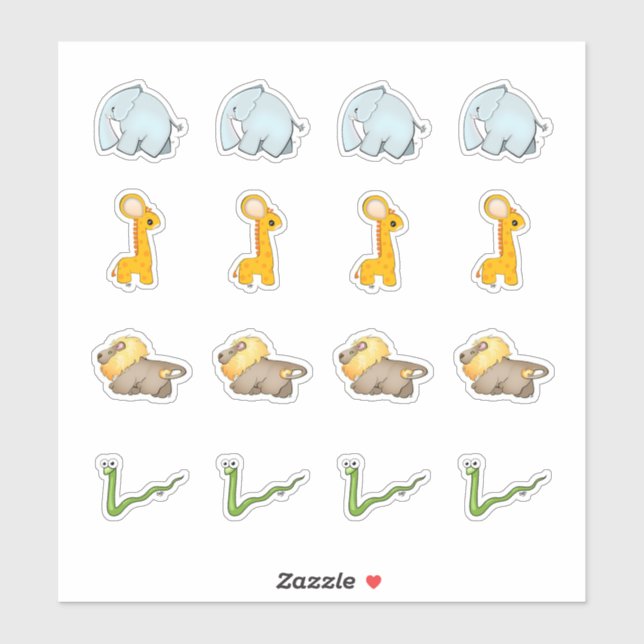 African Savanna Collection Kiss-Cut Stickers (Sheet)