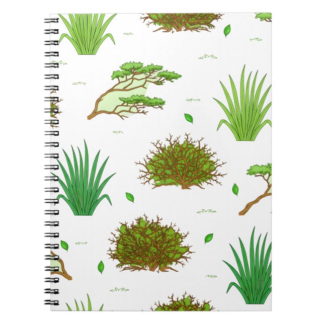 African Savanna landscape pattern Notebook (Front)