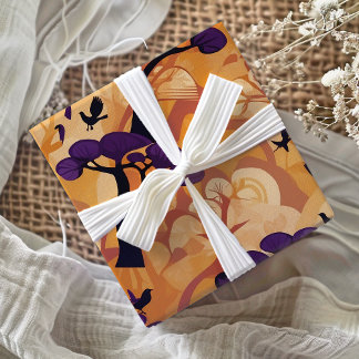 African Savanna Sunset Gifts for Deer Hunters Wrapping Paper