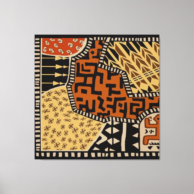 African Shaman Earth Spirits Canvas Print (Front)