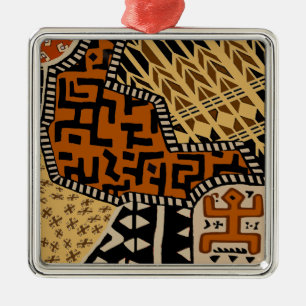 African Shaman Earth Spirits Metal Tree Decoration
